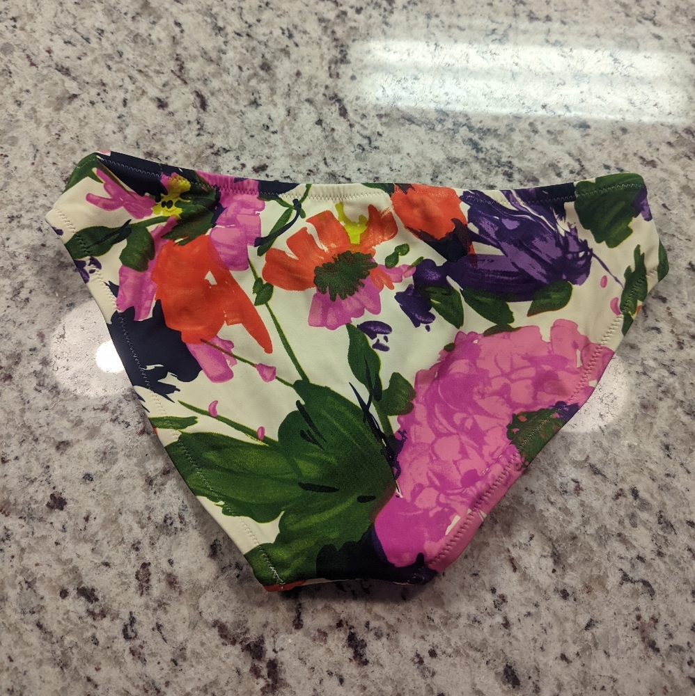 J. Crew Floral Bikini Bottom Sz S